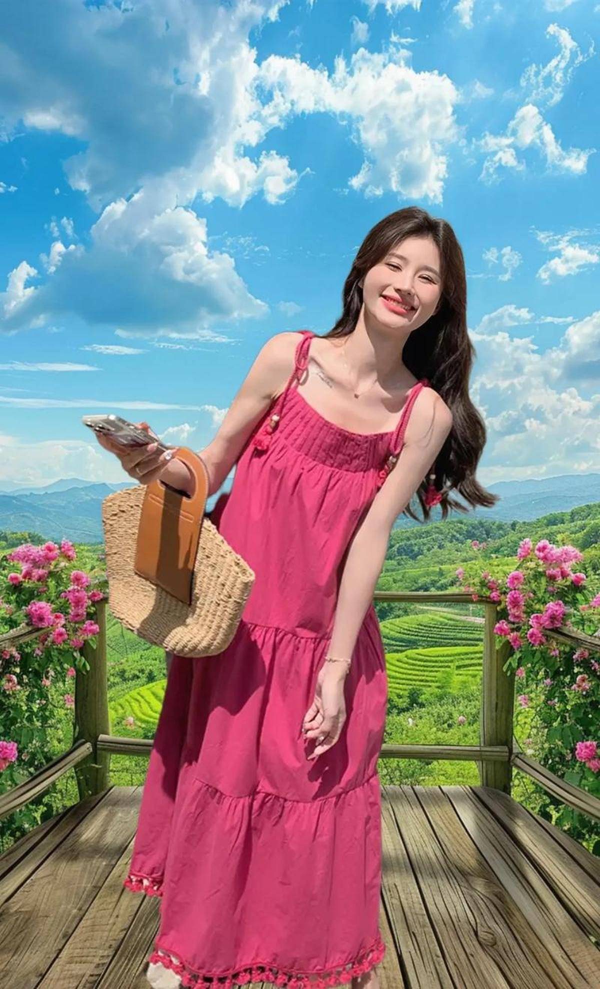 搭配清爽灵动氛围感浓郁开元棋牌试玩吊带穿